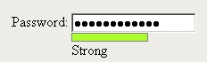 password meter screenshot